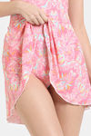 Zelocity Elastane Blended Slip-On Swimdress with Removable Pads - Peach Pink — thumbnail 6